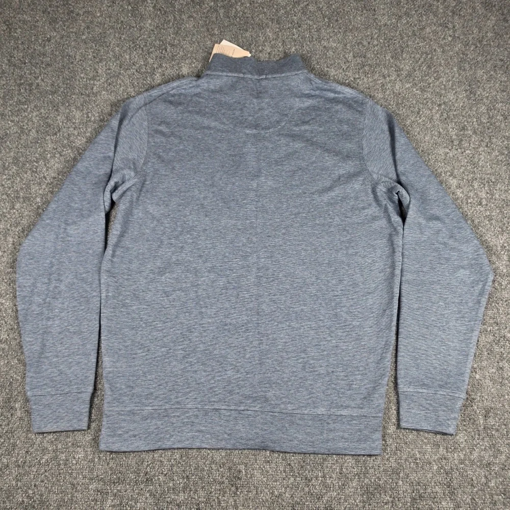 Peter Millar Crown Comfort Interlock 1/4 Zip Pullover Mens M Blue MF23K144 NWT